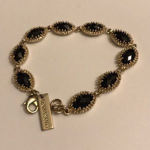 Kendra Scott Jana bracelet gold w Black Stone